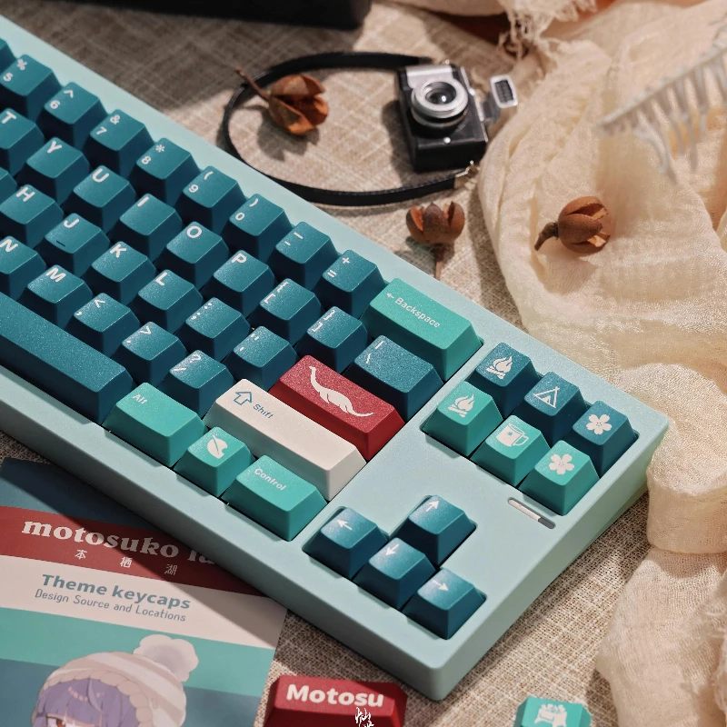 KeyKobo Lake Motosu-teclas de teclado mecánico, juego de teclas opacas moldeadas por inyección ABS, juego de teclas MX, personalizado y duradero