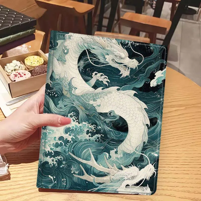 Funda para tableta de lujo Cool Art Dragon Comics para iPad Pro Air 2 3 4 5 6th 7th 11th Gen 10,2 9,7 11 10,5 10,9 12,9 13 pulgadas - imagen 5