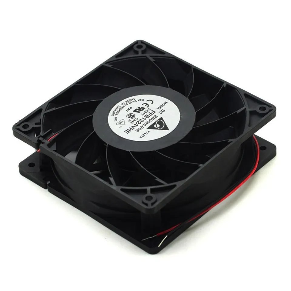 Ventilador de refrigeración para delta, inversor FFB1224VHE, 24V, 0.84A, 120mm, 12038, 120x120x38mm, 1 piezas - imagen 4
