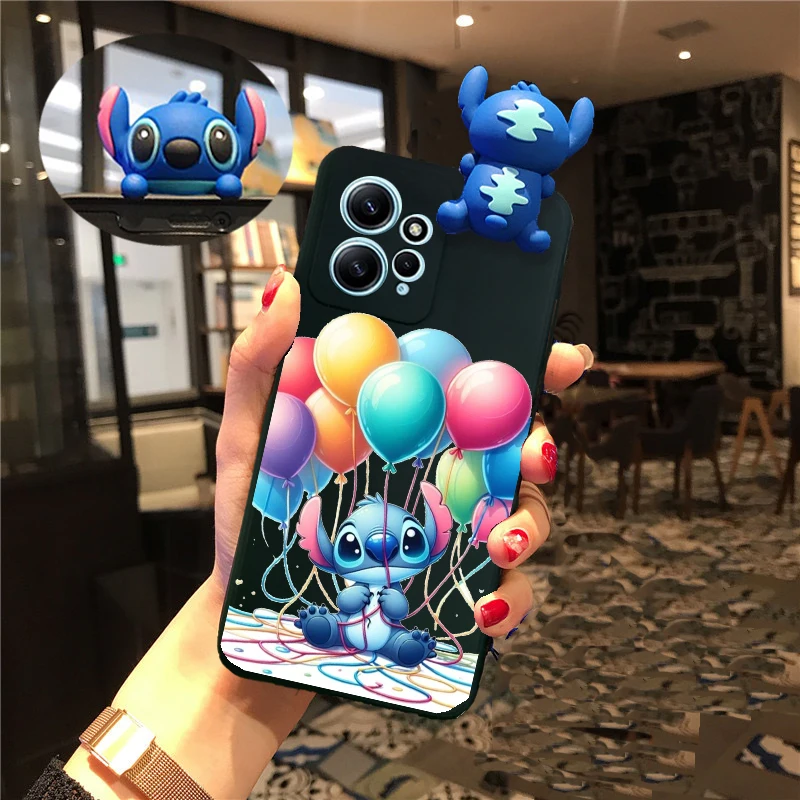 Funda de muñeca de punto 3D de moda para OPPO A3 A3X A80 A60 A40 A59 5G A78 A52 A72 4G A92 chica lindo monstruo dibujos animados TPU fundas de teléfono - imagen 3