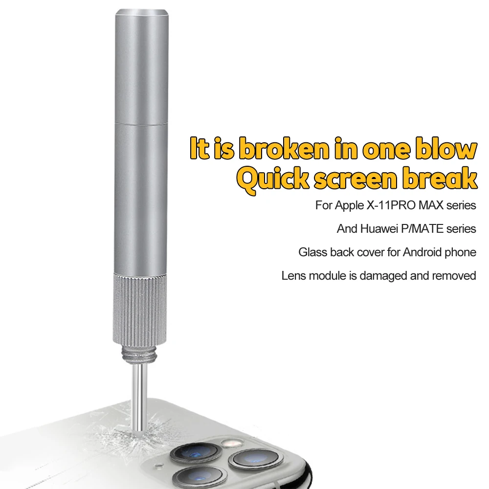 Teléfono móvil de cristal contraportada voladura pluma grieta demolición pluma marco de vidrio eliminación herramienta de reparación para Smartphone carcasa trasera - imagen 2