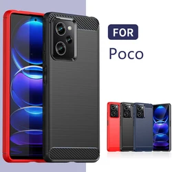Funda Xiaomi Poco X5 Pro 5G TPU Fibra Carbono Antigolpes Trasera