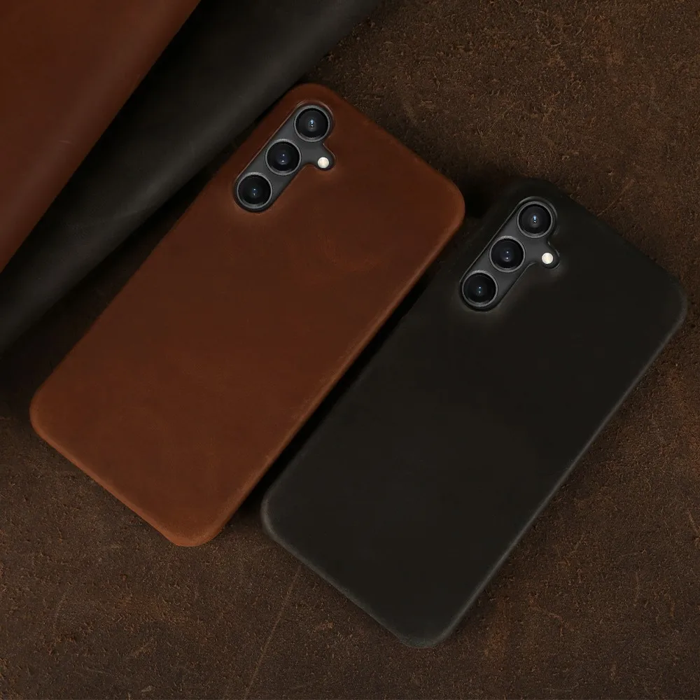 Funda de lujo para teléfono Magsafe magnético Samsung Galaxy S23 Ultra, funda de cuero para Samsung S24 S23 S22 S21Plus, funda de carga inalámbrica - imagen 5