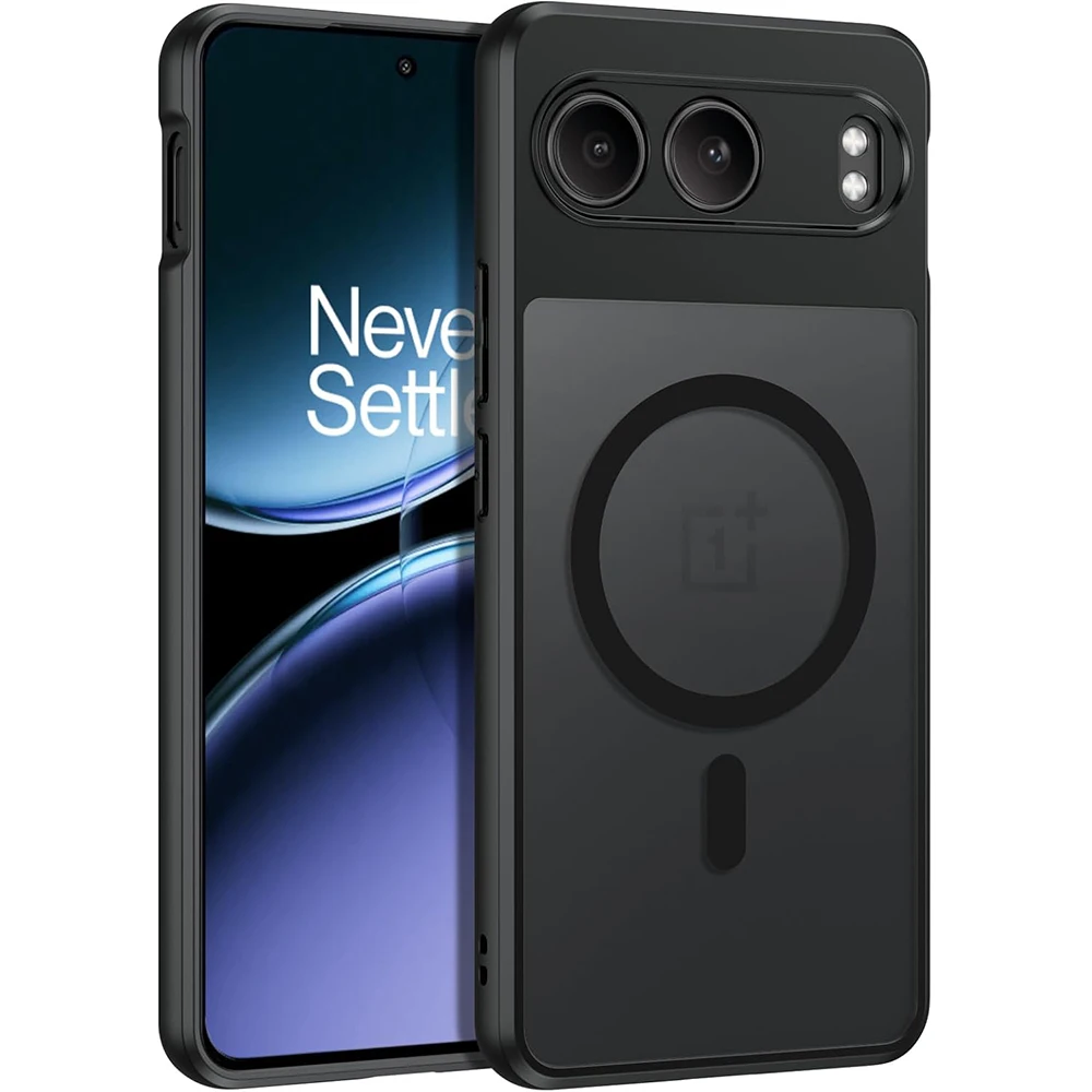 Funda translúcida para Magsafe, carga inalámbrica magnética, PC duro, protección de cámara mate para Oneplus Nord 4 Nord4 5G