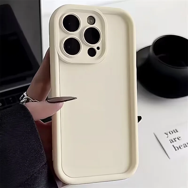 Funda de teléfono de silicona suave de lujo para iPhone 15 Pro Max fundas iPhone 14 13 12 11 XS X XR 7 8 15 Plus cubierta de caramelo de parachoques a prueba de golpes - imagen 4