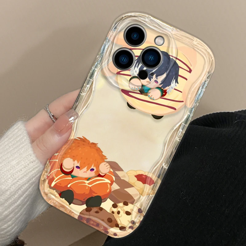 Funda de teléfono de dibujos animados Obey Me para Apple iPhone 15 14 13 12 11 Pro X XR XS Max Plus 8 7 Plus SE Wave - imagen 4