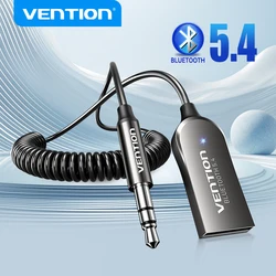 Vention Receptor Bluetooth para coche - USB a conector 3,5 mm