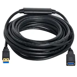 Cable Extensión USB 3.0 Activo Macho-Hembra para Smart TV y Consolas