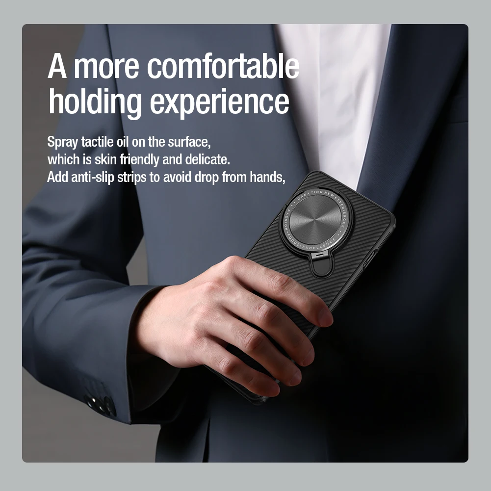 NILLKIN para OnePlus 13 Magsafe funda CamShield Prop con soporte de lente de protección plegable contraportada para One Plus 13 fundas magnéticas - imagen 4