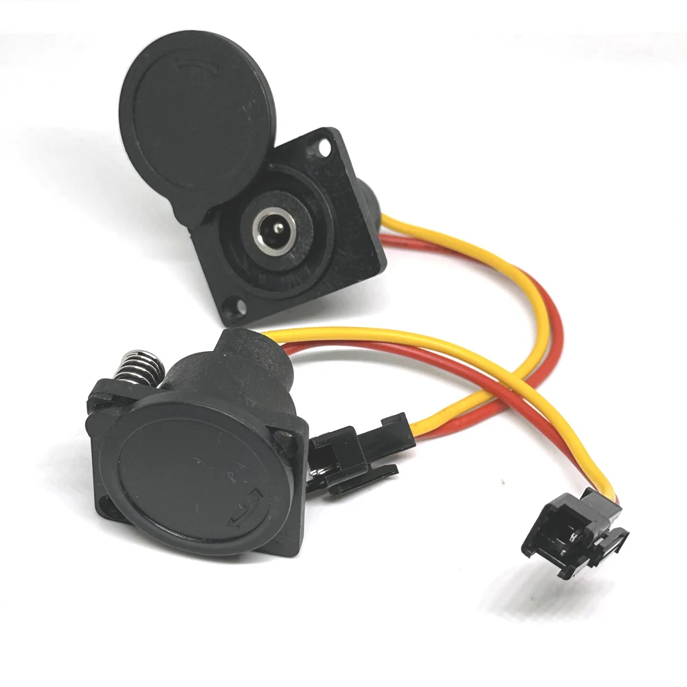 Enchufe de carga de iones de litio para bicicleta eléctrica, conector de Cable de interfaz de cargador, piezas de servicio universales, CC 2,1/2,5 - imagen 4