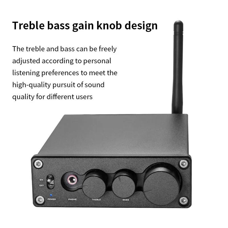 TZT Heareal negro/plateado G2 Bluetooth5.0 amplificador de potencia estéreo2.0 2x200W amplificador Digital HiFi de alta potencia TPA3116 - imagen 4