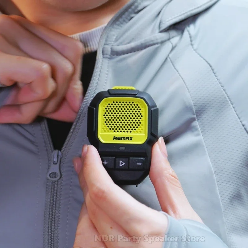 RB-M12 Mini Altavoz Bluetooth inalámbrico con Clip recargable IP67 reproductor de música impermeable micrófono HD incorporado llamada manos libres - imagen 5