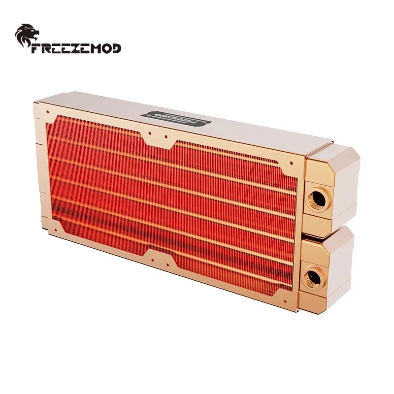 Radiador de refrigeración por agua de cobre lleno, intercambiador de calor Industrial de doble capa de 45MM de espesor TDP 750W, TSRP-ZT-240SC