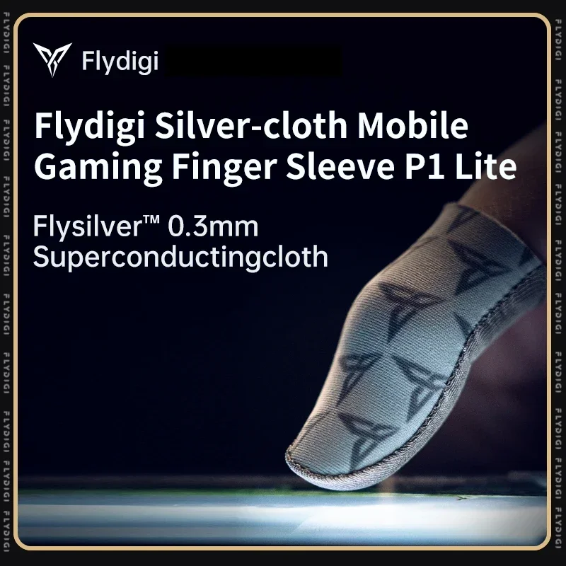Flydigi P1 lite Funda para el dedo para juegos móviles de tela plateada para Free Fire PUBG Mobile CODM - imagen 2