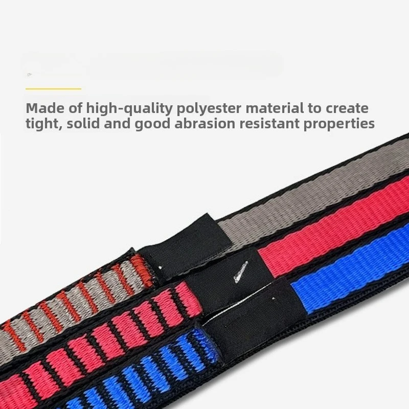 Cinturón de eslinga para escalada en roca 23kN, suministros de protección, cinturones portátiles de poliéster de alta resistencia, equipo profesional para exteriores - imagen 3
