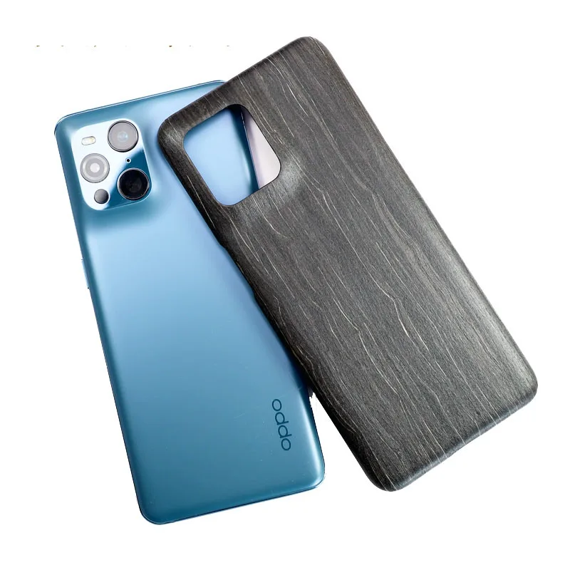 Madera genuina para Oppo Find X5 Pro X3 Pro funda palisandro negro albaricoque madera de nogal Kevlar funda protectora para Oppo X3 X3Pro X5Pro - imagen 4
