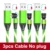 3pcs Green cable