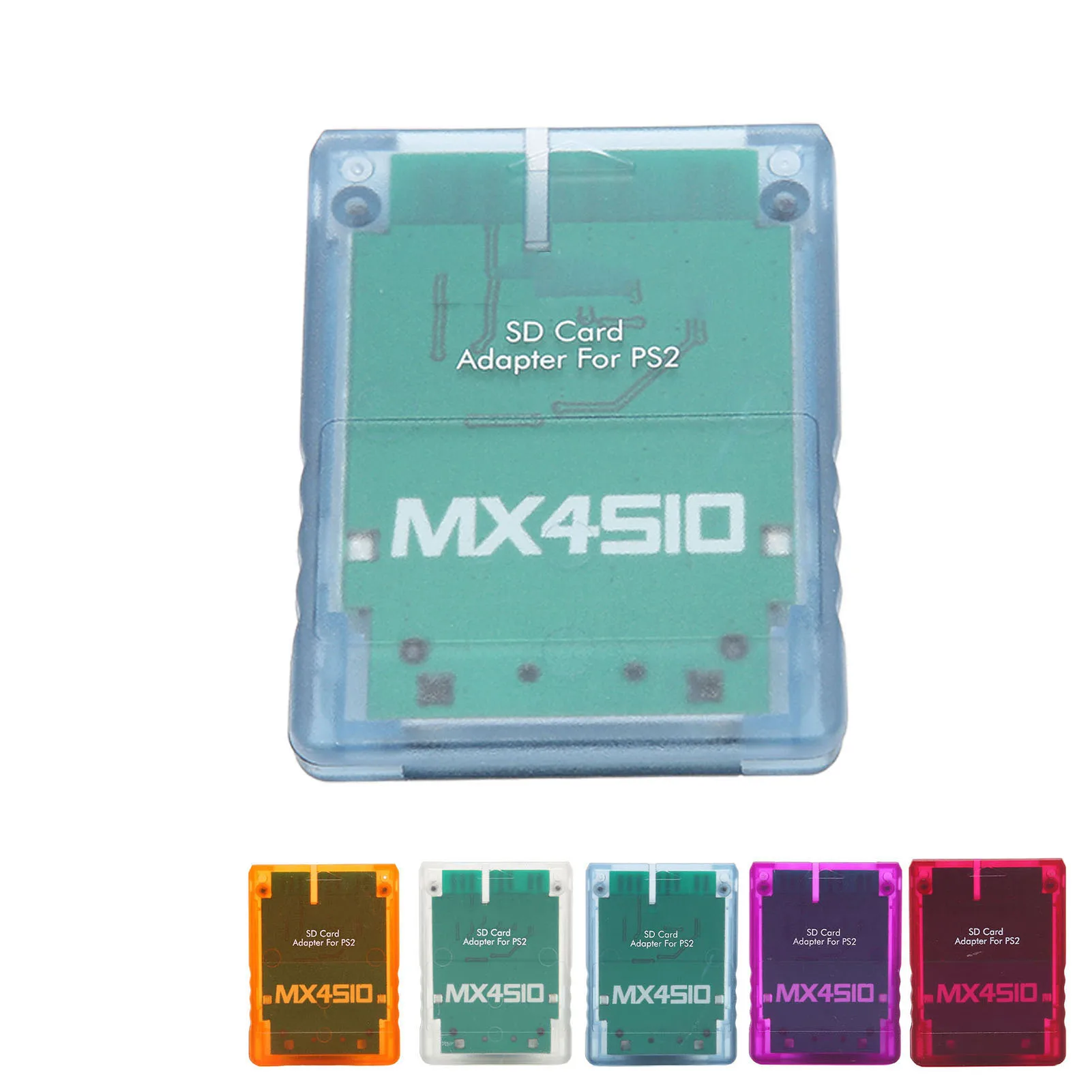 Adaptador de tarjeta de almacenamiento transparente Plug and Play consola de juegos profesional lector de tarjetas de memoria para Sony PS2 adaptador de tarjeta de almacenamiento - imagen 3