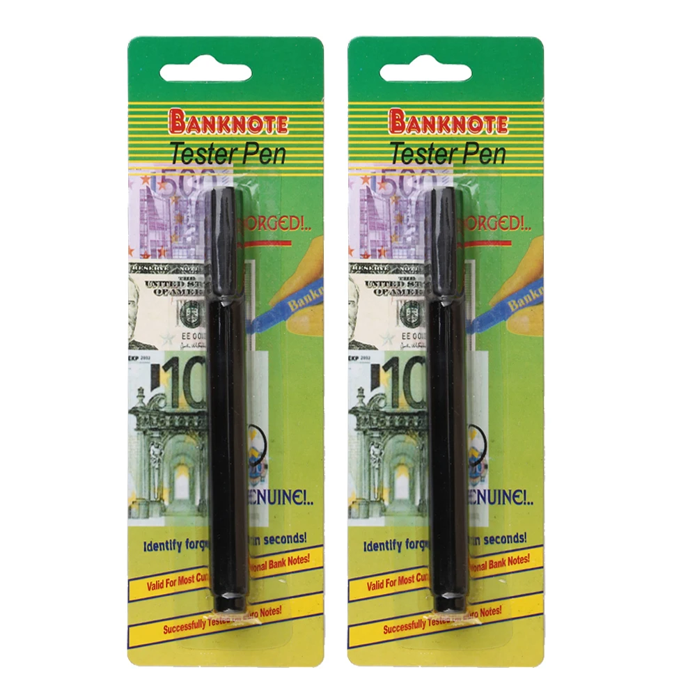Probador de dinero portátil, Mini bolígrafo Detector de moneda, probador de billetes ligero, grafiti para billete de dólar estadounidense, 2 uds. - imagen 4