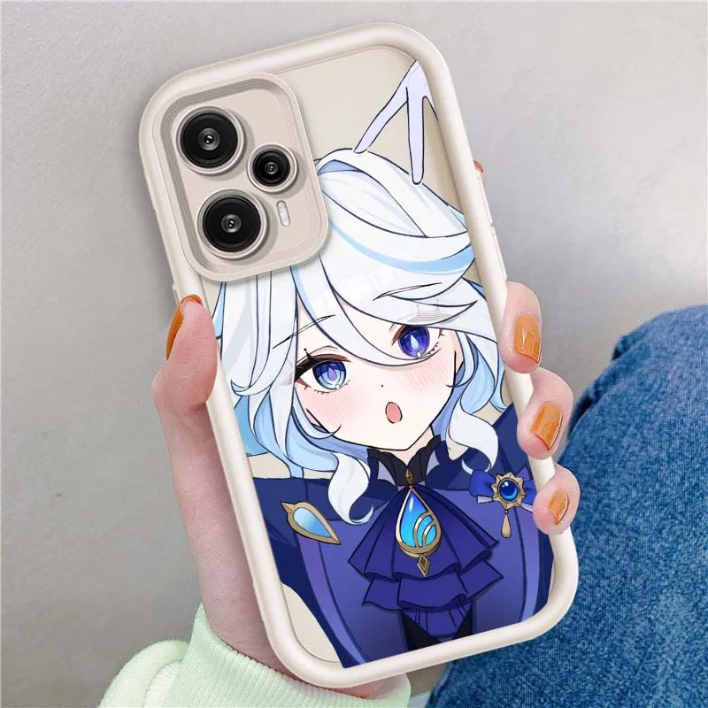 Furina Chica de Anime para Xiaomi Poco X3 X4 X5 X6 X7 C65 C75 M4 M5 M5S F6 F4 F5 Pro GT NFC ojo escalera funda de teléfono - imagen 3
