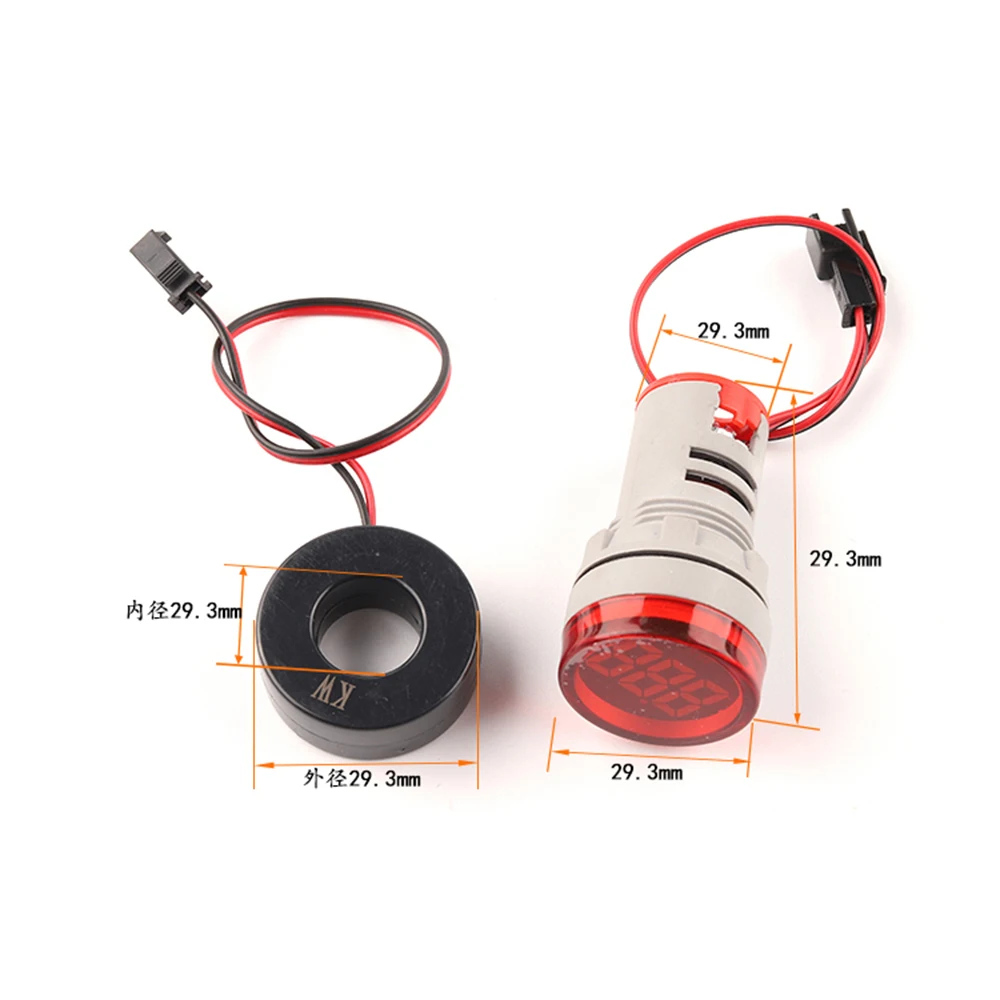 Medidor de potencia con pantalla Digital AD101-22KW de 22mm, Mini indicador Led, nuevo medidor de potencia AC220V-380V Max.26KW-Max.45KW - imagen 2