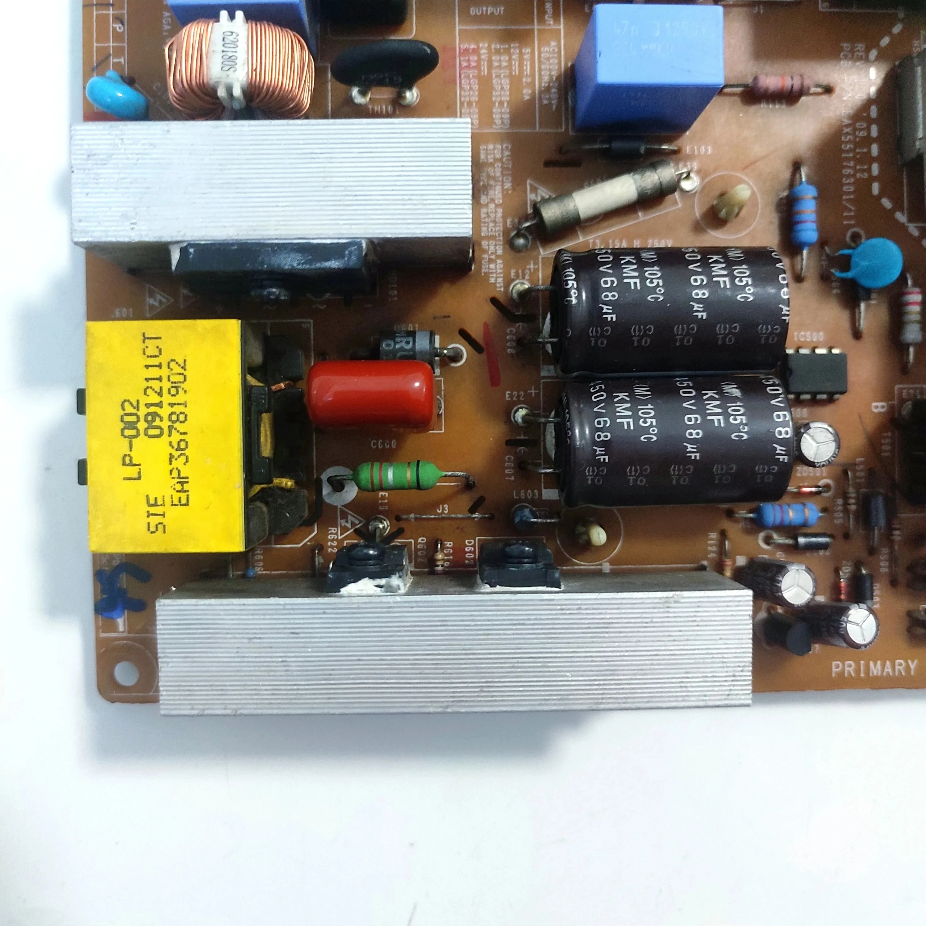 Placa de fuente de alimentación EAX55176301/11 LGP32-09P, EAY61632301, REV 1,0, Original, para 32LH200C-UA, 32LH2000, 32LG2100, 32 pulgadas - imagen 3