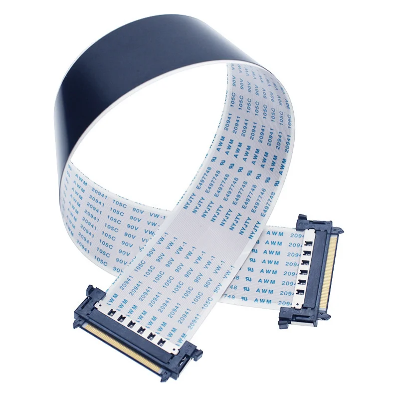 41Pin 51Pin I-PEX 4K HDTV LVDS Cable de cinta de alta calidad AWM 20706 20861 105C 60V VW-1 41P 51P adelante/atrás