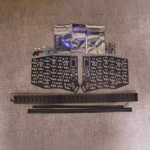 Kit PCB de teclado dividido Sofle RGB programable con cable o inalámbrico (no preconstruir)