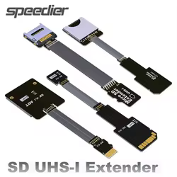 Adaptador lector microSD a SD UHS-I flexible macho a hembra