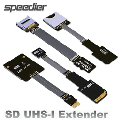 Adaptador lector microSD a SD UHS-I flexible macho a hembra