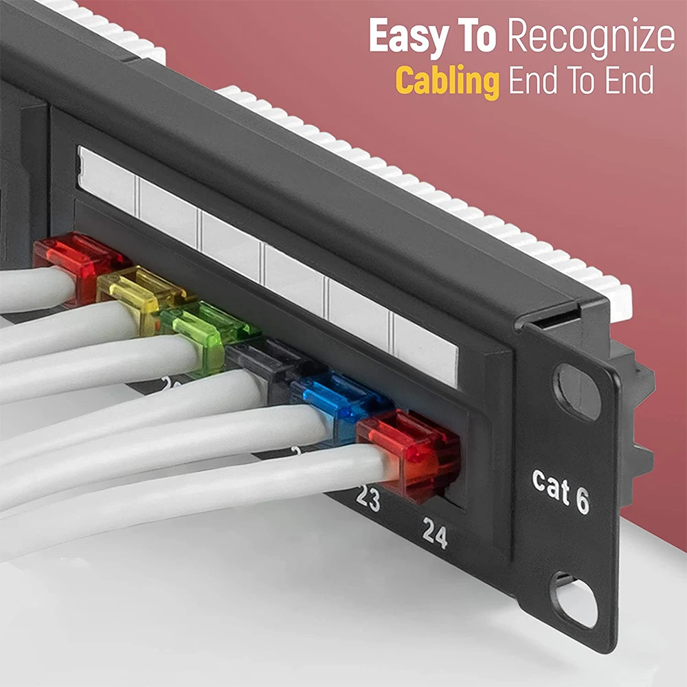 Hoolnx-conector de paso CAT6, enchufes modulares RJ45, extremos Ethernet coloridos, conectores de red UTP 15Ω chapados en oro, 50 paquetes - imagen 2