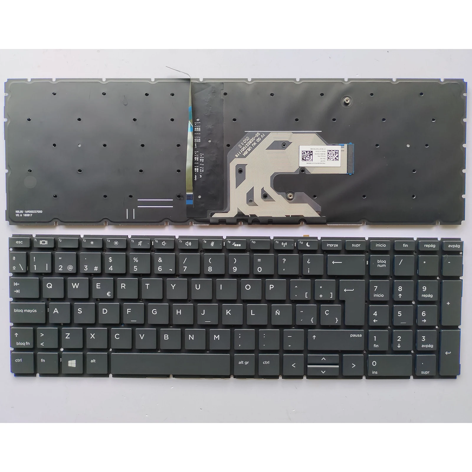 Diseño SP para teclado de ordenador portátil HP 450G6/G7 455G6 455RG6 455G7 ZHAN 66 Pro 15 G2 G3 HSN-Q25C-Q22C-Q16C Q17C