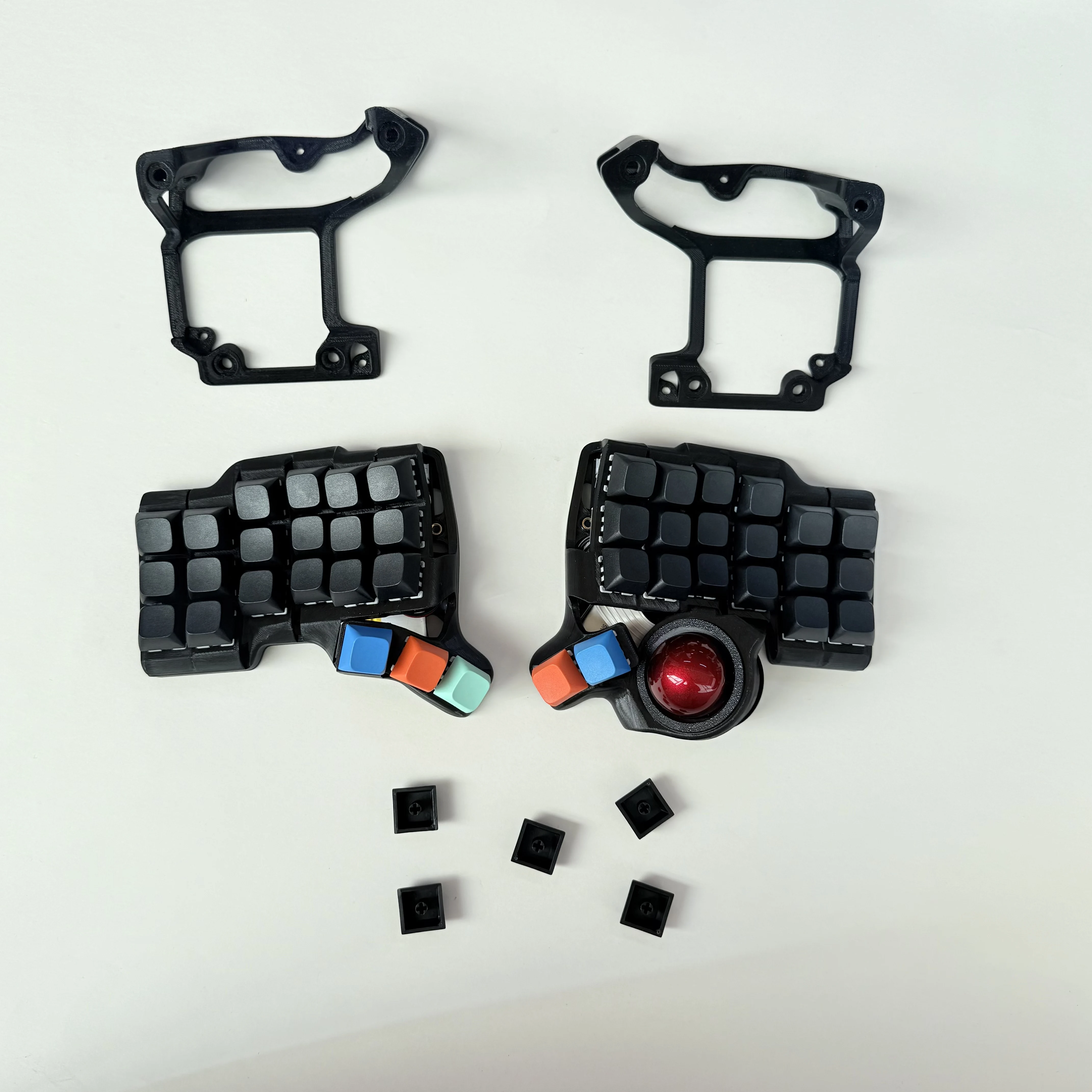 Charybdis 3X6 Trackball Split teclado soporte versión Hotswap Kit Bluetooth inalámbrico Charybdis Mini teclado ergonómico ZMK/QMK - imagen 3