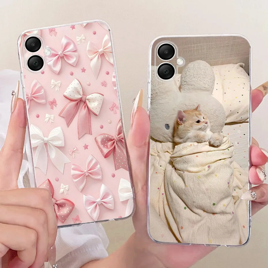 2025 funda de teléfono con impresión bonita para Samsung Galaxy A06 4G 5G fundas de silicona suave TPU para Samsung A06 SM-A065F SM-A066B contraportada - imagen 4