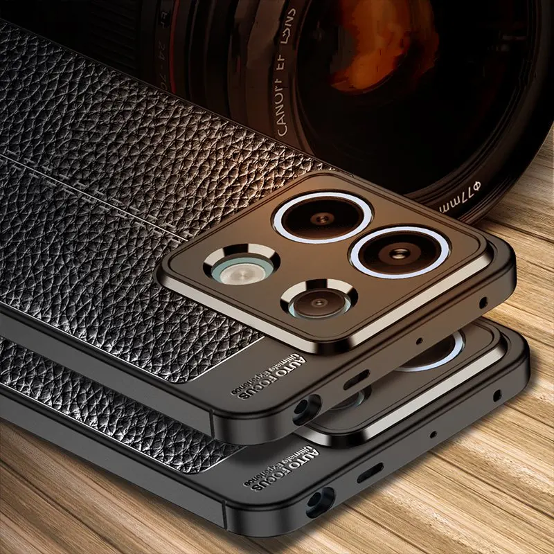 Para Redmi Note 13 Pro 5G Funda Redmi Note 13 Pro Funda a prueba de golpes TPU Funda de cuero suave para teléfono parachoques para Redmi Note 13 Pro