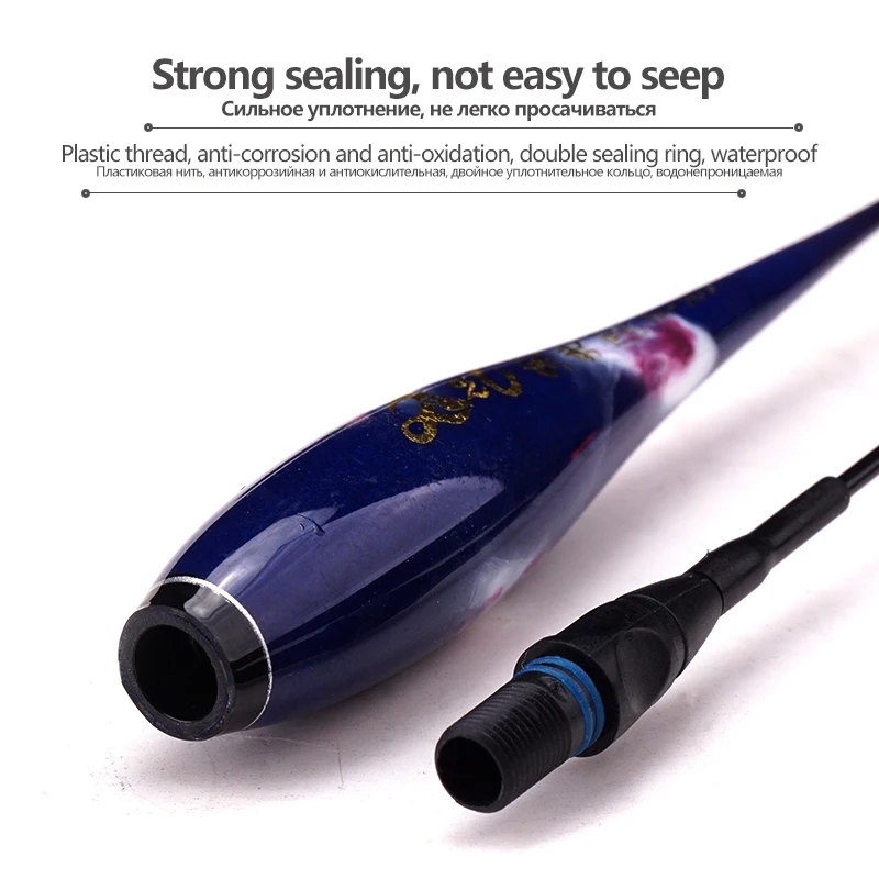 Flotador de pesca Nano luminoso súper largo, 1 unidad, 1 CR425, + 1 bolsa de ganchos + 1 asiento de boya, boya Vertical para lago, accesorios de bobina de plomo de carga grande - imagen 4