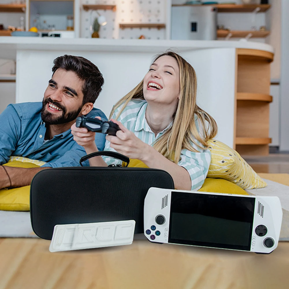 Bolsos de almacenamiento de viaje EVA, bolsa protectora impermeable para consola de juegos, repuesto a prueba de golpes con partición interior para ASUS Rog Ally - imagen 4