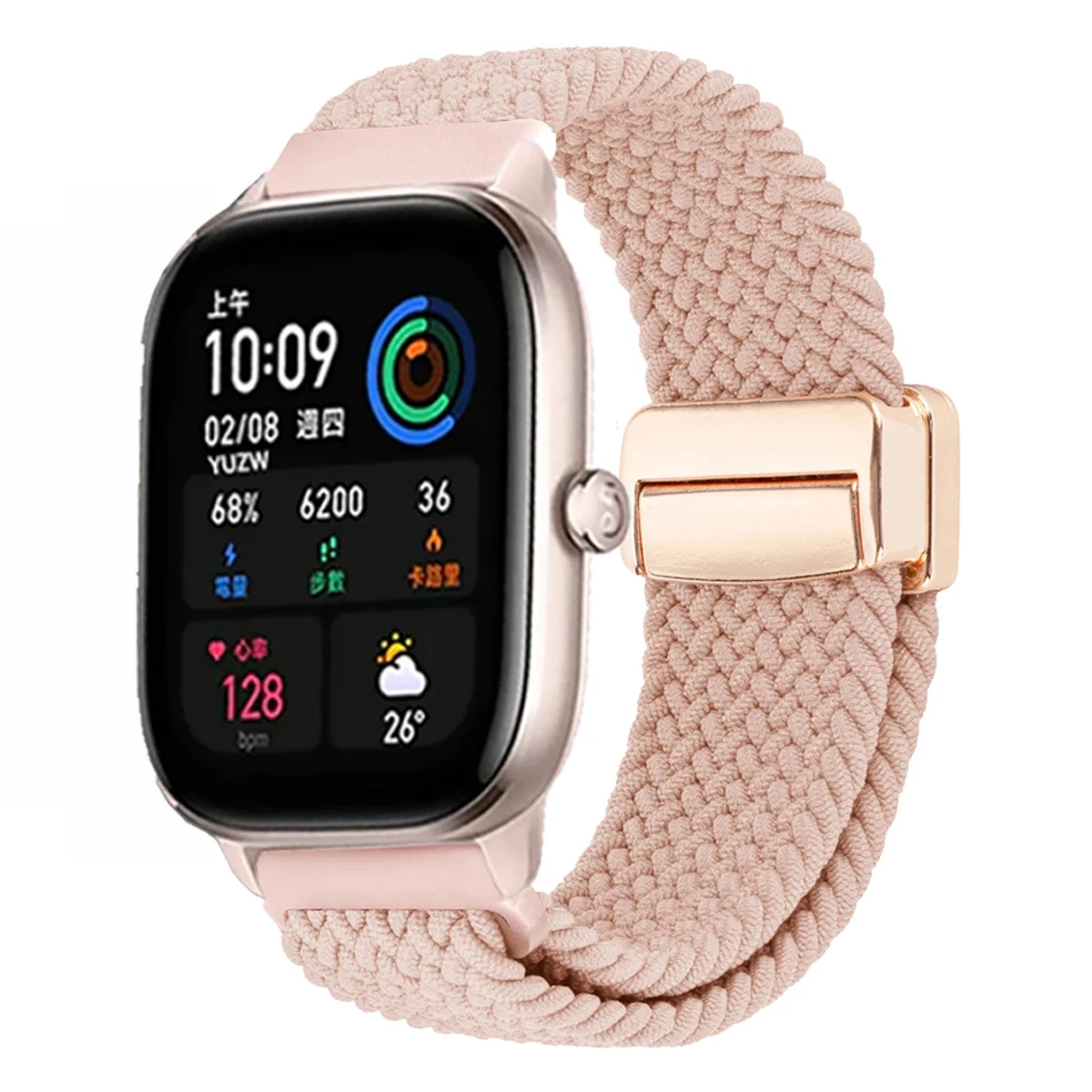 Correa deportiva trenzada de 20 a 22mm para Huami AMAZFIT GTR 4 3 Pro, pulsera elástica de 47mm AMAZFIT GTS 4 3 2 2e BIP 5, pulsera de reloj - imagen 5