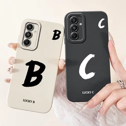 Para Samsung Galaxy A17 5G funda SM-A176B nuevas letras de la suerte funda de teléfono de silicona suave a prueba de golpes para Samsung A17 A 17 5G bolsas