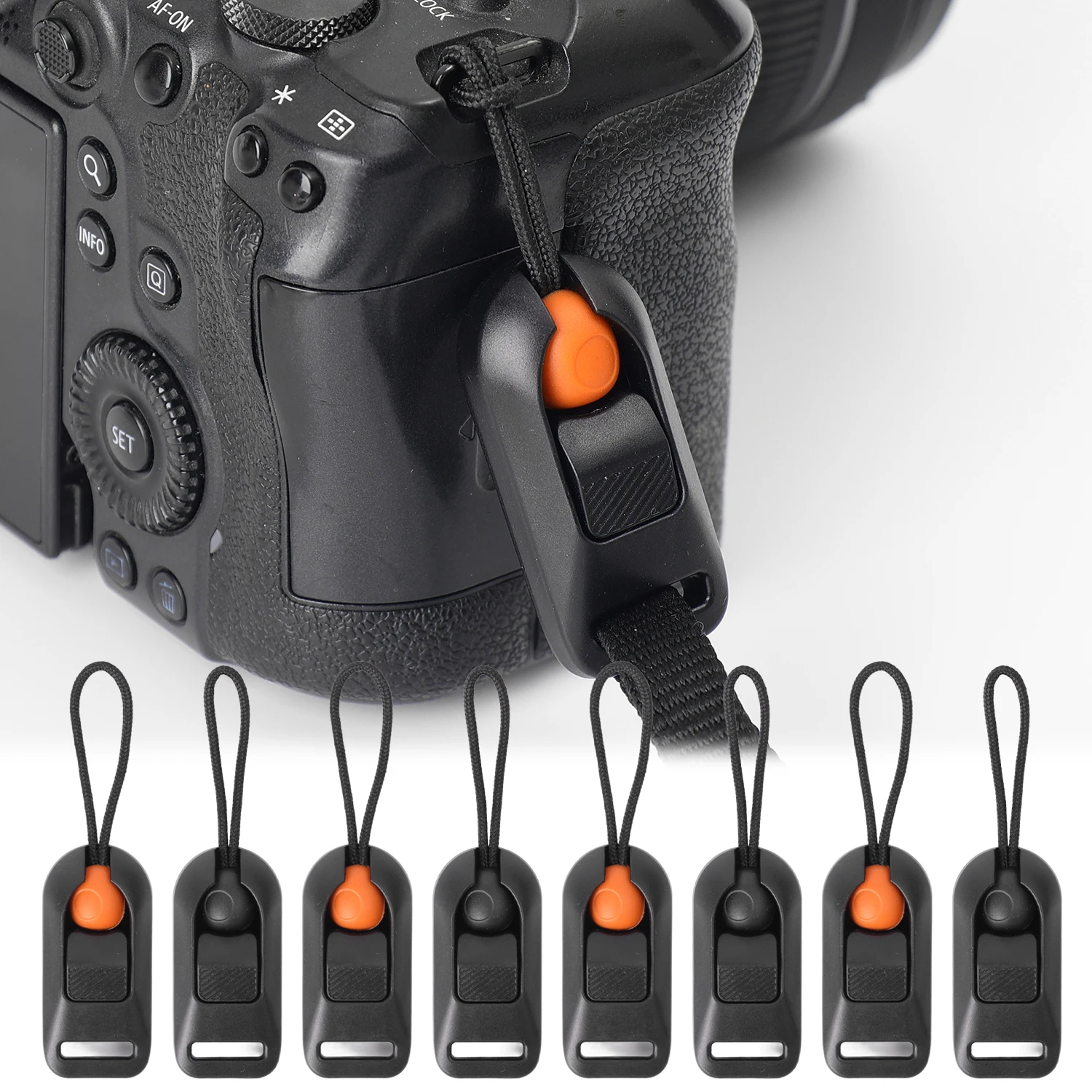 Conector de liberación rápida con adaptadores de Base, hebilla de correas para hombro y cuello para cámara, accesorios para cámaras DJI FUJIFILM GoPro