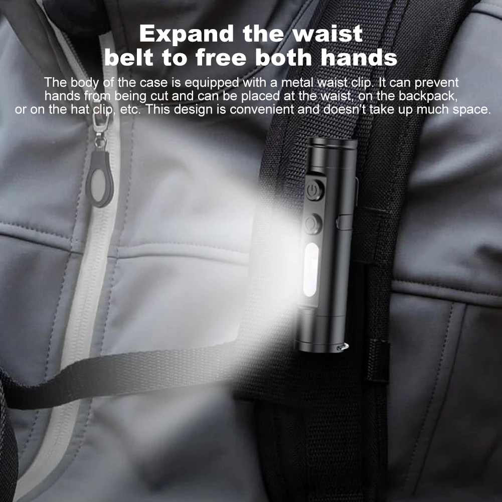 Minilinterna Taclite con Clip para sombrero, lámpara UV recargable por USB-C portátil, luz de inspección de trabajo de bolsillo con cola magnética, 1/2/5 Uds. - imagen 2