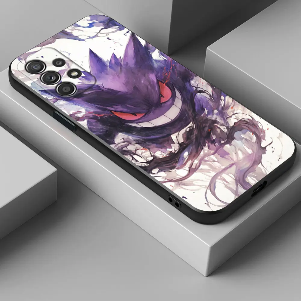 Gengar Bulbasaur Mewtwo Pokemons funda de teléfono Galaxy A56 5G funda para Samsung A55 A36 A26 A35 A34 A53 A54 A52 A73 A72 A32 A33 - imagen 3