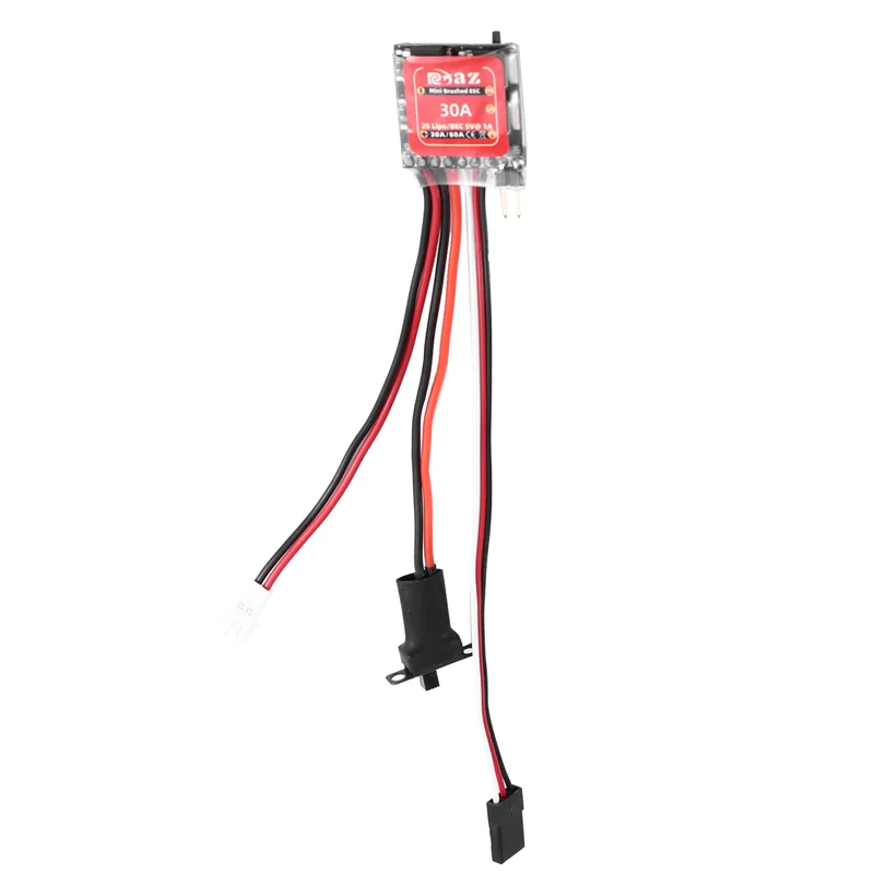 Top-Micro ESC 30A controlador de velocidad eléctrico cepillado 2S 4-8V para DIY Mini 1/16 1/18 1/24 RC coche barco tanque - imagen 2