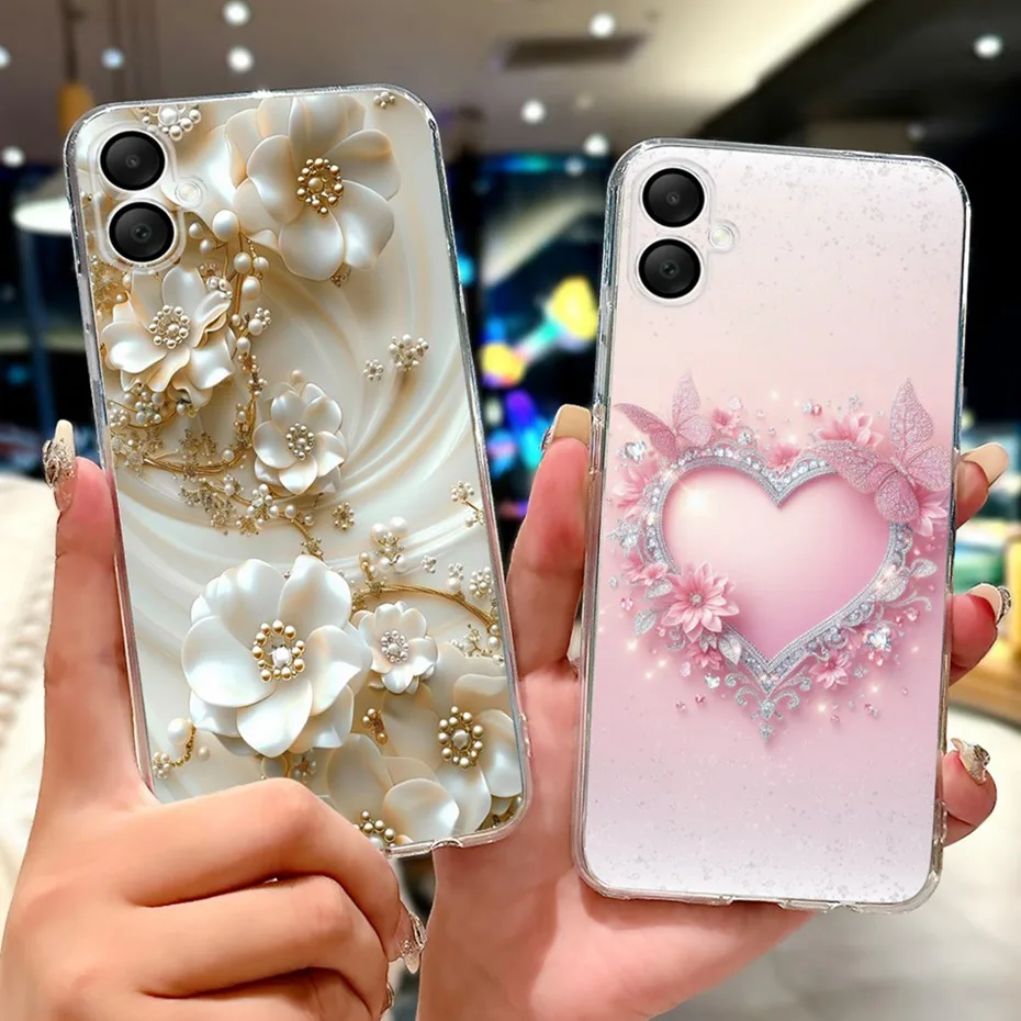 Funda bonita de dibujos animados para Samsung Galaxy A06 SM-A065F, funda trasera de silicona suave TPU para Samsung A06 4G - imagen 5