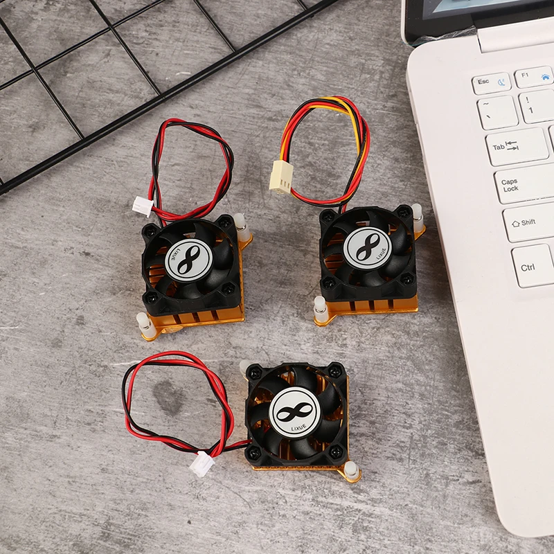 1 unidad de 5V, 12V, 60MM, paso de agujero, CPU, placa base, Chip, enfriador gráfico, ordenador portátil, ventilador silencioso, Base de aluminio, Mini ventilador de refrigeración