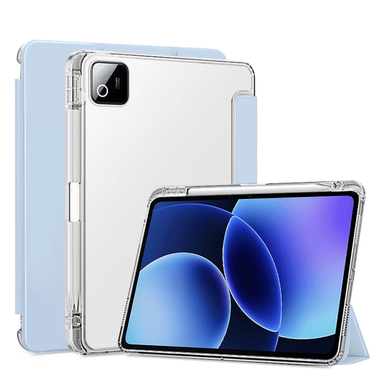 Para Xiaomi Pad 8 Funda con portalápices soporte plegable TPU trasero para Xiaomi MiPad 8 Mi Pad 8 11,2 pulgadas 2025 Funda Capa Funda - imagen 2