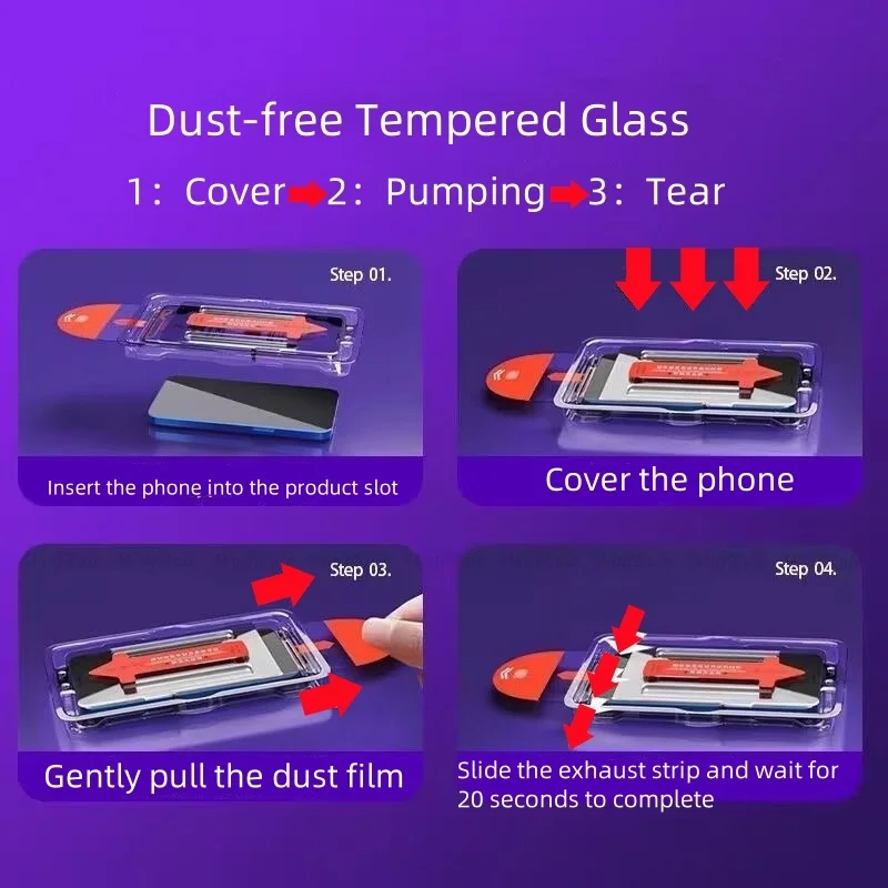 4/3/2/1 Uds para Samsung A56 vidrio Samsung Galaxy A56 vidrio templado 9H HD cubierta completa pegamento sin polvo Protector de pantalla Samsung A56 - imagen 4
