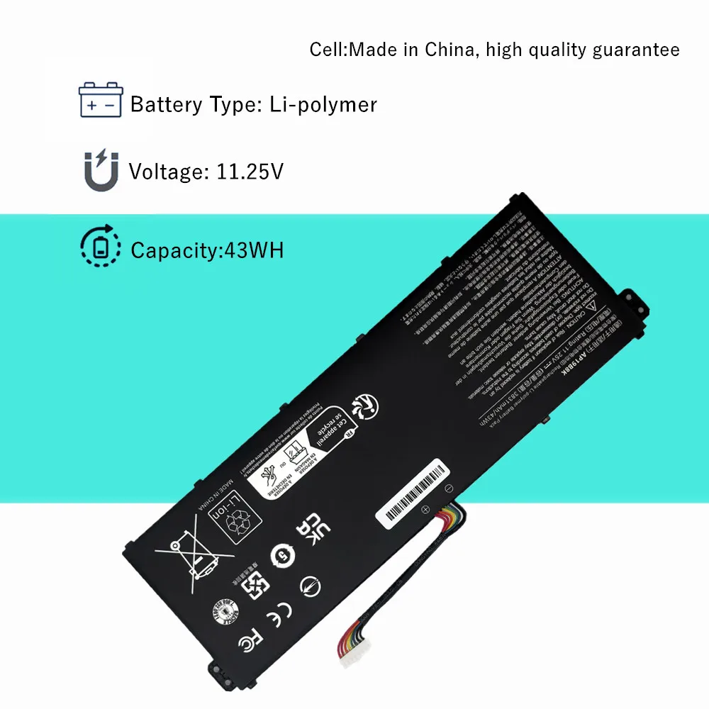 Batería del ordenador portátil para Acer Aspire 3 A315-23 A315-23G A315-58 A317-52 A317-53 5 A514-53 A515-56 Swift 3 SF314-42 serie AP19B8K - imagen 3