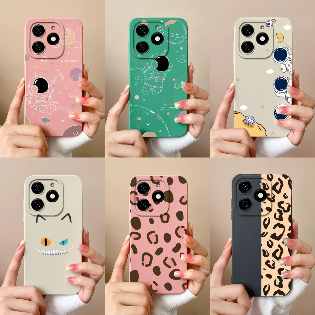 Para Tecno Spark 20 Pro Plus 20C funda de teléfono patrones divertidos de dibujos animados cobertura completa cubierta suave para Tecno Spark20 parachoques ligero