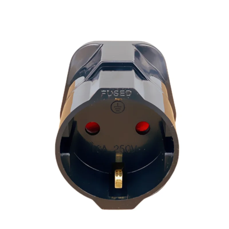 1PCS European 2 Pin to UK 3 Pin Plug Adaptor Euro EU Travel Mains Adapter - imagen 5